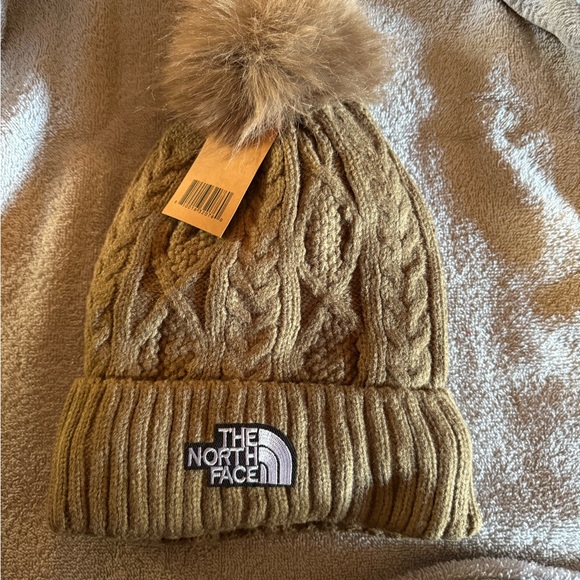The North Face Accessories - The North Face Olive Cable Knit Beanie